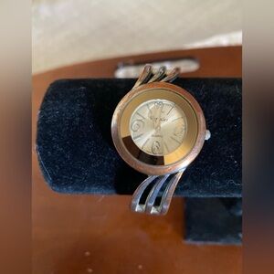 Watch Genuine Varsales Silver Tone Women's Cuff Style Wrist Watch